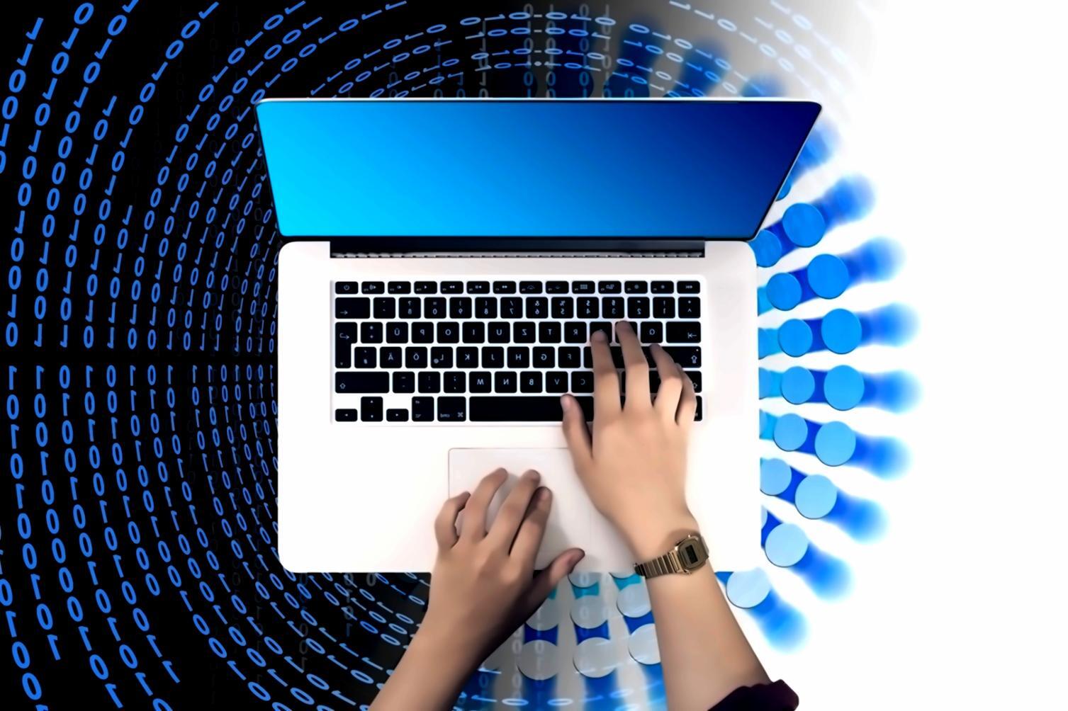 Student reviewing 3D modeling workflow on screen